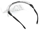 Uvex Safety, Inc. FitLogic Reading Magnifiers, +2.0 Diopter Strength, Black/Silver Frame