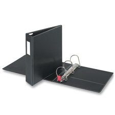 Cardinal Brands- Inc CRD18761CB Slant D-Ring Binder W-Label Holder- 5in. Cap- 11in.x8-.50in.- BK