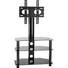 Modena Series 3-SHELF Av Stand with Flat Panel Mount by Sharp
