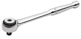 SK 3896 1/2-Inch Drive 10-1/2-Inch Full Polish Fine Tooth Palm Control Ratchet