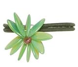 Colette Malouf Glass Chrysanthemum Pony - Apple Green