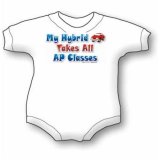 My Hybrid takes all AP classes - Cars, Trucks, Planes, and Trains Baby Onesie