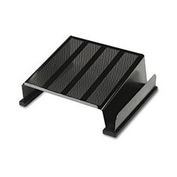 RolodexTM Distinctions Wood/Punch-Metal Phone Stand, 11 5/8w x 11d x 4 7/8h, Black