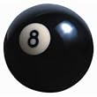 Eight 8 Ball Pool Billards Sport Die-Cut Photographic Magnet