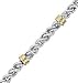 Men's Sterling Silver & 14kt. Gold 8