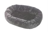 Bowsers Donut Dog Bed Platinum Microvelvet Collection (Size=Medium,Microvelvet=Onyx)