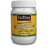 Nutiva - Coconut Oil Organic, 15 oz solid ( Double Pack)