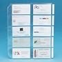 Looseleaf 3 Ring Binder Business Card Pages, 200 Card Capacity, 10/Pack (UNV26820) Category: Business Card Holders