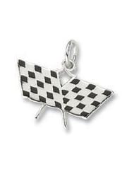 Rembrandt Charms Racing Flag Charm