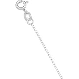 14K White Gold Box Chain - 7 inches