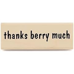 USA Produkt - House Mouse Verses Mounted Rubber Stamp 1 X3Thanks Berry Much