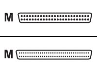 APC Datenschlusskabel SCSI extern MD68 Stecker auf MD50 Stecker 1m