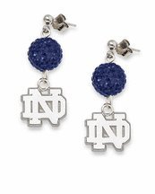 Notre Dame Fighting Irish Ovation Crystal Earrings