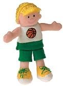 Childrens Toyshop  Toys : Basketball Player Finger Puppet - Girl