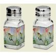 Salt and Pepper Shakers ~ Hummingbird Honeysuckle ~ glass with metal top ~ code 727