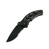 Buck 318BTTX Parallex 2.8 Coated Liner Locking Folding Knife (Black Titanium) by Buck Knives