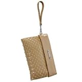 Women's Chino/Beige Leather Clutch: Chino/Beige Clutch