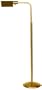 Adjustable Height Satin Brass Pharmacy Floor Lamp