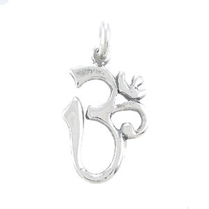 Om or Aum Symbol Pendant in Sterling Silver, #8116