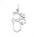 Om or Aum Symbol Pendant in Sterling Silver, #8116