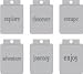 Making Memories Curling Tags 18/Package, Travel