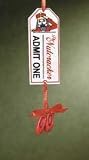 Waltz of the Nutcracker Ballet Ticket Christmas Ornament