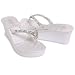Isotoner -ESNY Wedge Thong Wedding Sandals with Rock Candy