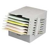Six-Sheet Collator, 11-1/4'x12-3/4'x9-1/4', Gray, Sold as 1 each