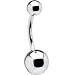 Stainless Steel CURVED Belly Ring Body Jewelry - 7/16