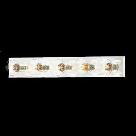 Thomas Lighting SL7325-4 5 Light Mirrored Strip Bath Light in Chrome