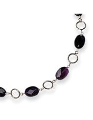 Sterling Silver Amethyst Necklace - 16 Inch
