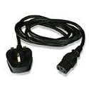 Belkin British style power cord AC P/AC S; 2 Meter Black