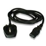 Belkin British style power cord AC P/AC S; 2 Meter Black