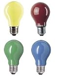 Produkt-Bild: 20er Gl&uuml;hlampenset - farbig gemischt - E27/25W ideal f&uuml;r Biergartenbeleuchtung