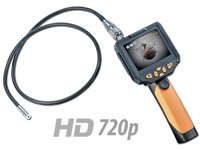 Somikon HD-Endoskop-Kamera 8,2 mm mit Monitor & Aufnahmefunktion