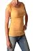 Clearance:Rebecca Beeson Baby Rib Short Sleeve Boatneck in Mango
