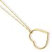 14k 24mm Open Heart Necklace - 17 Inch - Spring Ring - Measures 25x27mm - JewelryWeb