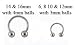Micro fer à cheval acier avec boules - piercing téton - piercing arcade - piercing cartilage - pie