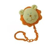 Tuc Tuc Lion Pacifier Leash, Universal Pacifier Holder Clip. Circus Collection.