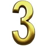 Gaines Mfg. CB-3 4 Satin Brass and Satin Nickel Numbers