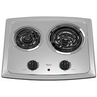 Whirlpool : RCS2002RS 21in Coil Electric Cooktop Stainless Steel