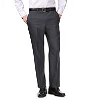 Active Waistband Crease Resistant Flat Front Trousers