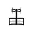 Omnimount Elements 503FP 3-Shelf Flat-Panel Floor Stand for Most 42-Inch to 55-Inch Flat Panels (Black)