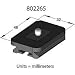 Arca Swiss Slidefix Quick Release Universal Camera Plate - 48mm long x 32mm Wide - 1.89