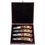 Maxam® 4Pc Wildlife Lockback Knife