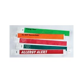 [Itm] Red w/ White Lettering, Along Length of Band [Acsry To]: Special Alert Tyve... see description