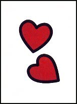 2 Hearts: (Full Size) Temporaray Tattoo