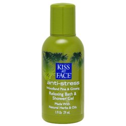 Kiss My Face - Anti Stress Shower Gel Trial Size, 1 fl oz liquid