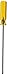 Klein Tools A216-6 Flat Head Screwdriver, 1/8-Inch Cabinet Tip with 6-Inch Round Shank, Made in USA