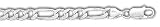 Sterling Silver 30 Inch X 7.0 mm Figaro Chain Necklace - Italian
